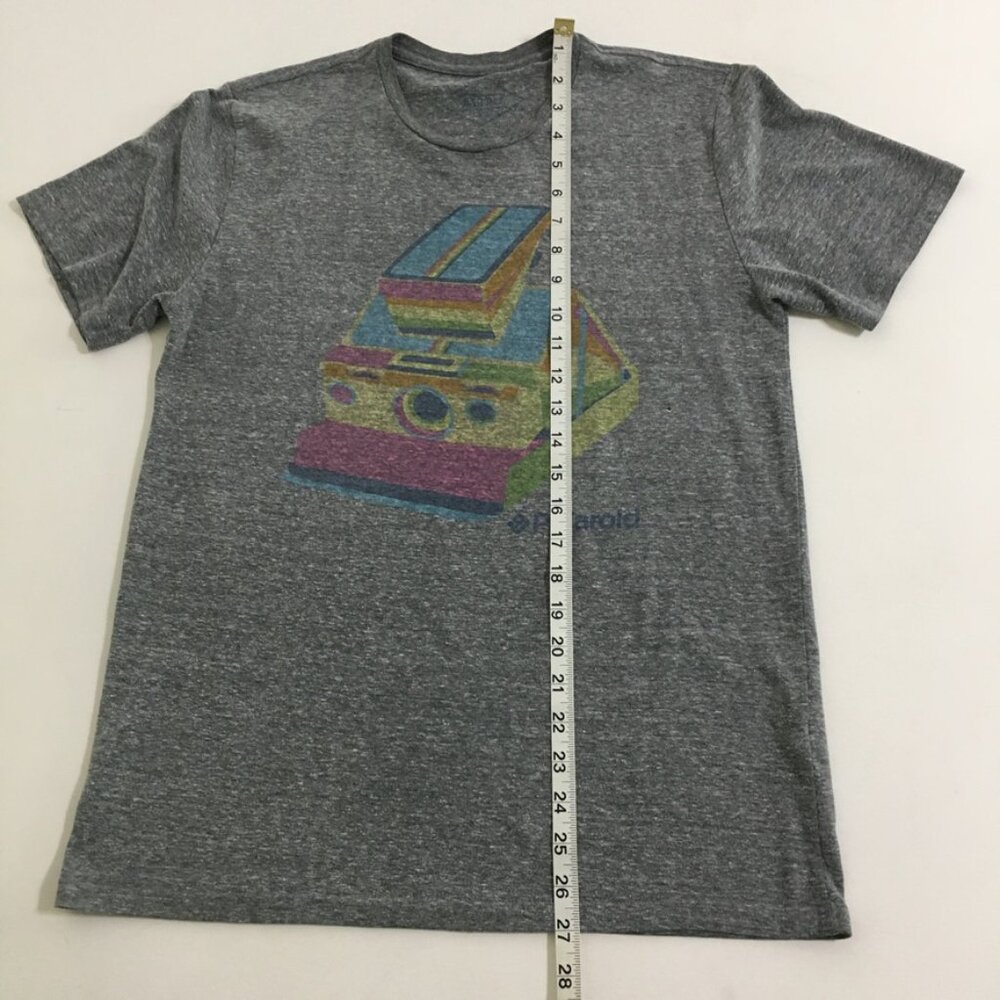 ALTRU Polaroid Graphic T-Shirt Gray Womens Small Crew Neck - Picture 13 of 15